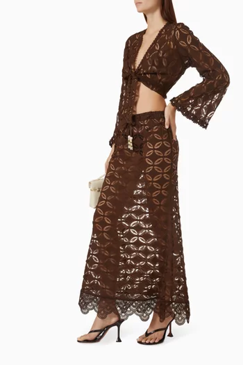 Rio High-waist Skirt in Cotton