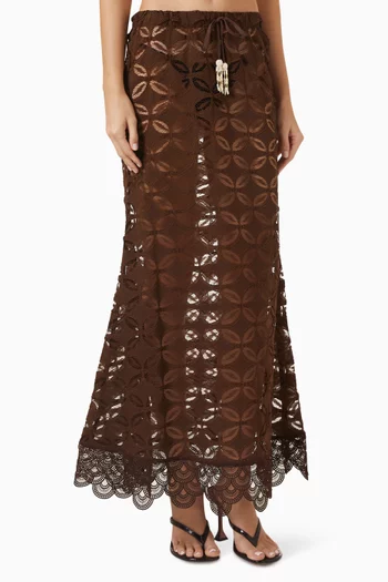 Rio High-waist Skirt in Cotton