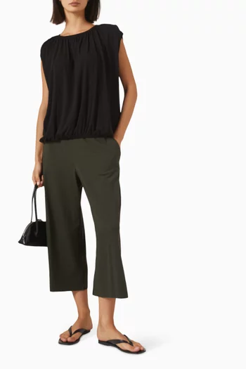 Knit Culotte Pants in Jersey