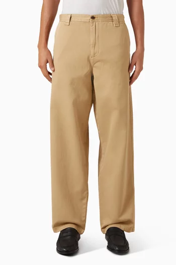 Wide-leg Pants in Twill