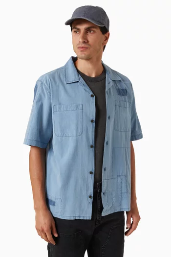 Garment Washed Embroidered Cap in Cotton