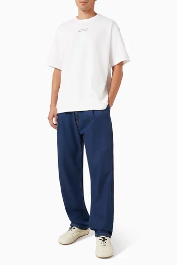 Saroger Pleat Jeans in Denim
