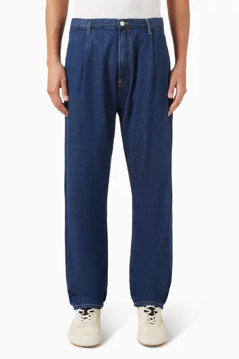 Saroger Pleat Jeans in Denim