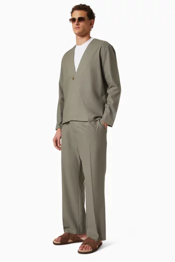 Dorian Pleated Pants in Twill