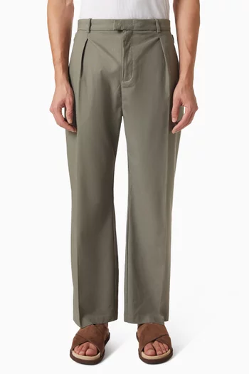 Dorian Pleated Pants in Twill