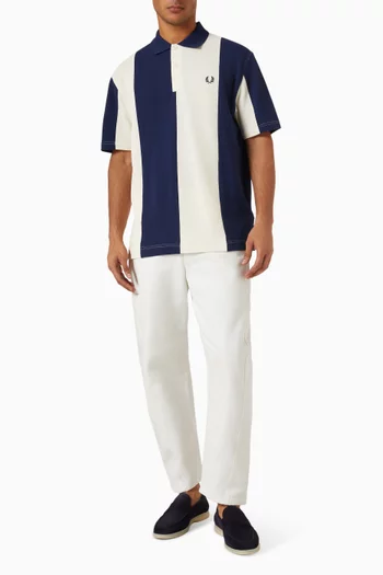 Cut & Sew Polo T-shirt in Cotton