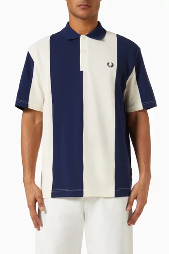Cut & Sew Polo T-shirt in Cotton