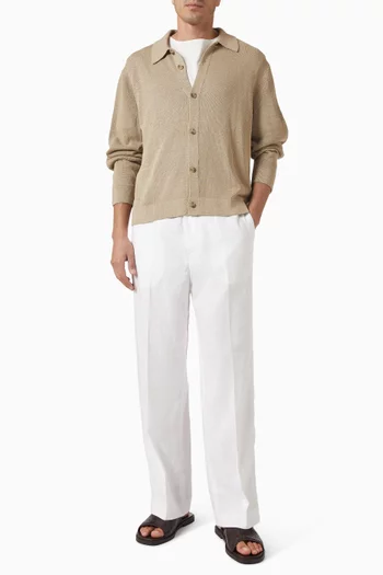 Relaxed-fit Straight-leg Pants in Linen