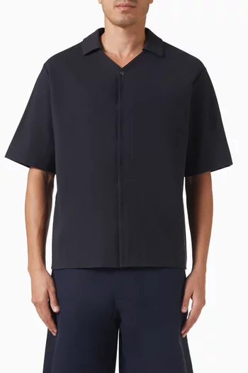 Short-sleeved Shirt in Milano-jersey