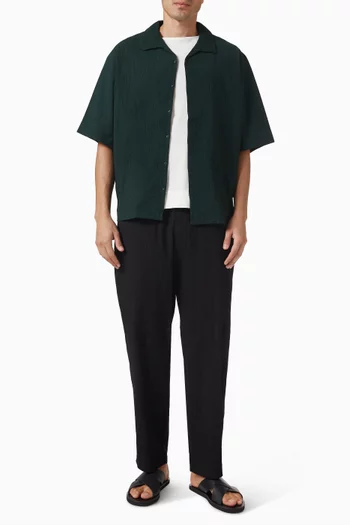 Shirt in Crinkled Jersey