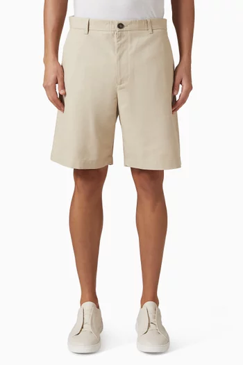 Straight-leg Chino Shorts in Cotton-blend