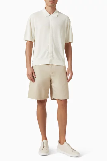 Textured Shirt in Linen-knit