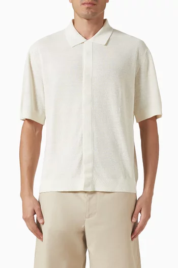Textured Shirt in Linen-knit