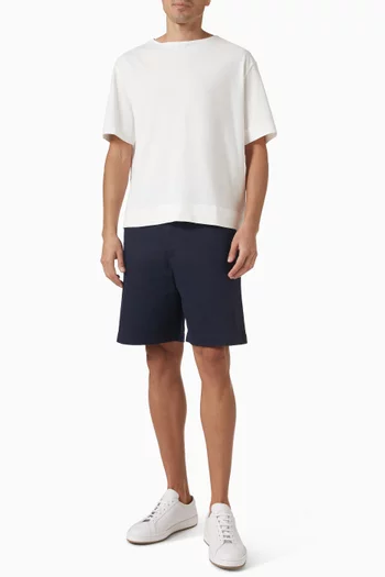 Boat-neck T-shirt in Cotton-jersey