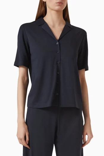 Buttoned Shirt in Modal-jersey