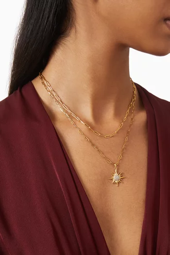 Soleil Sunburst Layered Necklace