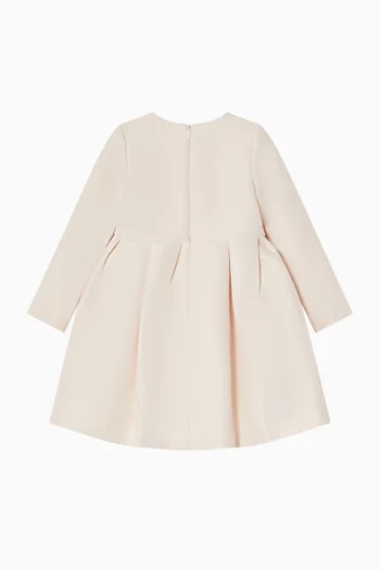 Tonal Bow-embellished Dress