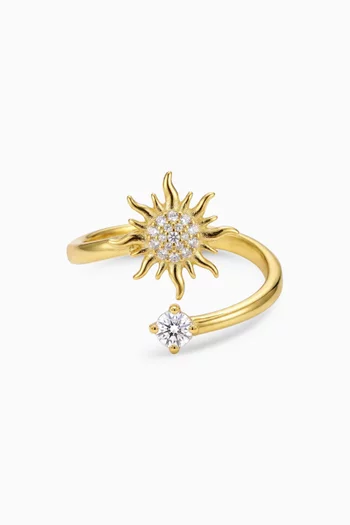 Soleil Sunburst Open Ring