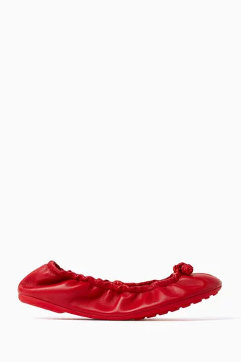 Fantasmina Ballerina Flats in Lambskin Leather