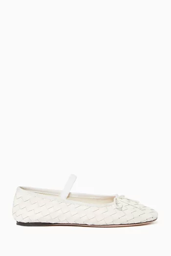 Leonie Ballet Flats in Woven Leather
