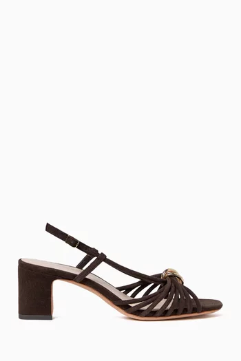 Minna 60 Slingback Sandals in Suede
