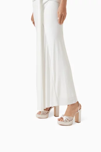 Rivka 115 Platform Sandals in Satin