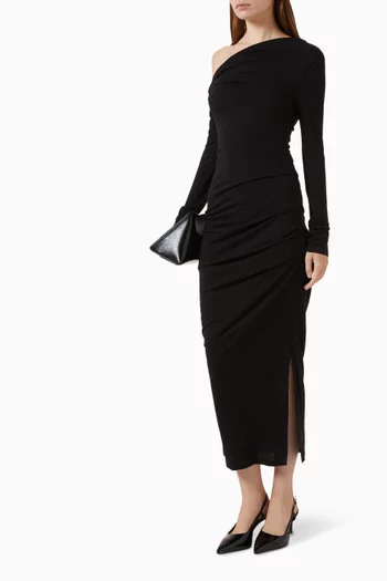 Elemental Manahou One-shoulder Dress in Merino-jersey