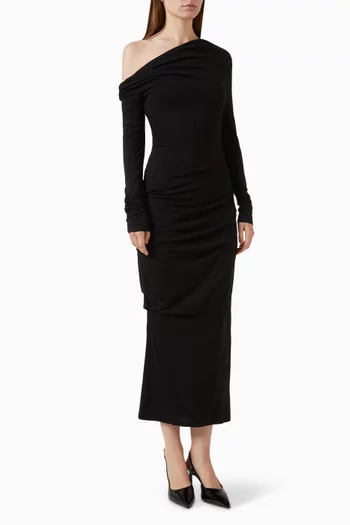 Elemental Manahou One-shoulder Dress in Merino-jersey