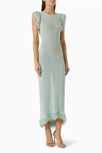 Knit Fringe Dress
