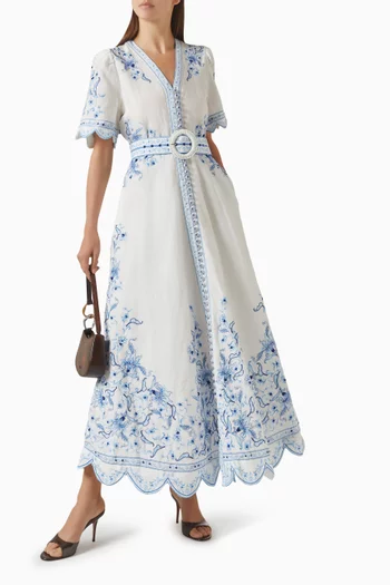 Ameira Dress in Linen Blend