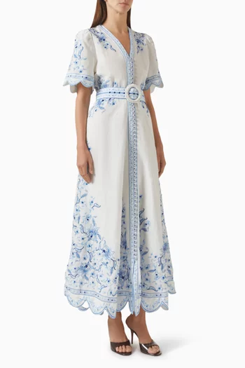 Ameira Dress in Linen Blend