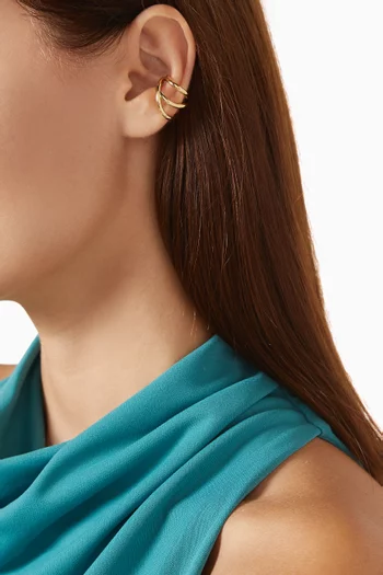 Spiralis Single Ear Cuff in 14kt Gold Vermeil Sterling Silver