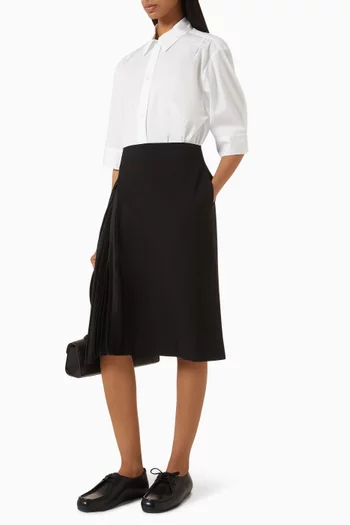 Midi Skirt in Virgin Wool
