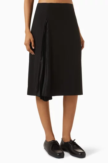 Midi Skirt in Virgin Wool