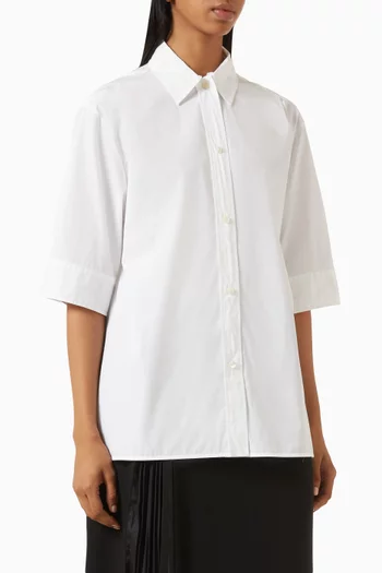 Lightweight Shirt in Cotton Poplin