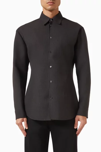 Buttoned Shirt in Wool-silk