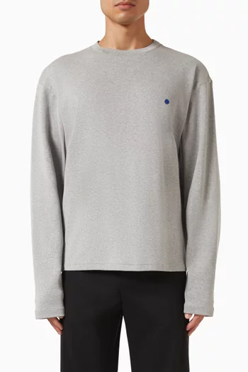 Logo T-shirt in Cotton-cashmere