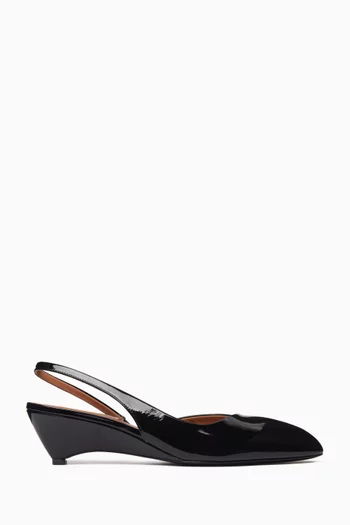 Arc Slingback Pumps in Calf Leather