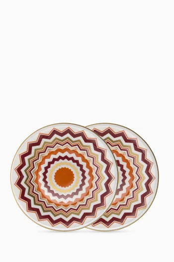 Zig Zag Bread Plates, Set of 2