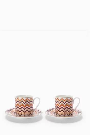 Iconic Coffee Cups & Saucers, Set of 2