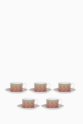 Jarris Tea Cup & Saucer, Set of 6