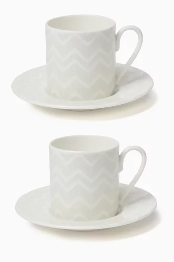 Jarris Coffee Cup & Saucer, Set of 2