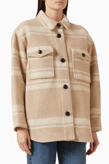 Harveli Plaid Jacket in Wool Blend