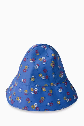 Poplin Bucket Hat in Cotton