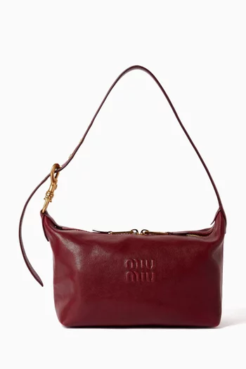 Top Handle Pouch in Nappa Leather