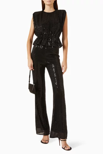 Talon Beaded Top in Mesh