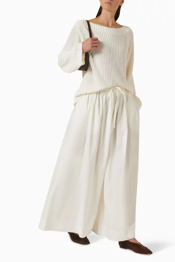 Hybrid Wide-leg Pants in Cotton