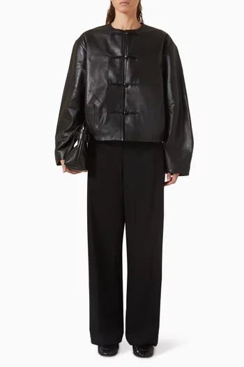 Cocoon Jacket in Leather