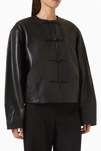 Cocoon Jacket in Leather