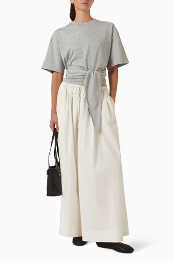 Split Back T-shirt in Cotton Jersey